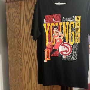 NBA Black and Red Retro Graphic Tee